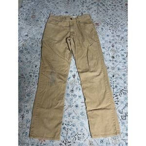 Carhartt‎ Pants Mens 32x34 Tan Rugged Flex Relaxed Fit Canvas 5-Pocket BN2517-M